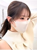 前髪/顔まわり小顔/大人レイヤー/レイヤーカット/丸顔/面長/銀座
