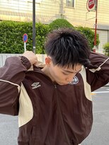 グリーンミドル(GREEN middle)&nbsp;メンズカット:アップバングショート/メンズショート/短髪/束感
