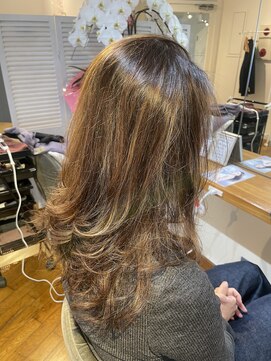 ルリエ(Relier) 白髪ぼかしハイライト