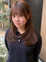 オッジ 西新店(Oggi)&nbsp;グレージュ セミロング レイヤーカット 髪質改善 20代 艶髪