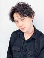 メンズヘア ビーセカンド 草加店(MENS HAIR B-2) ダークアッシュフリックパーマシャギーマッシュ20代30代p1草加