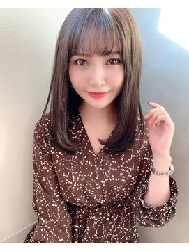 カームリーヘアー(calmLY HAIR) 前髪/アンブレラカラー/こなれミディ/イメチェン/ウェーブパーマ