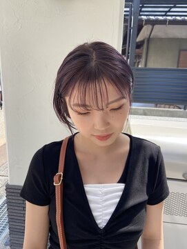 カフネ ジュントス ヨロ(Cafune' juntos YOLO) ブリーチしてからダークトーン　ラベンダーカラー