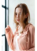 ピンクベージュ/ハイライトバレイヤージュ/ミルクティーベージュ