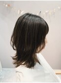 大人かわいいミディアムウルフ