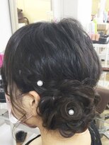 ヘアアンドメイク ゼン ヨコハマ(Hair&Make ZEN YOKOHAMA)&nbsp;編み込みとお花風ヘア