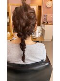 編みおろしhair