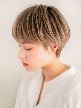 ワルム(warme) 似合わせカット×ミルクティーショート