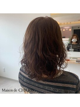 メゾンドカリス(Maison de CHARIS) ロングボブ＋デジタルパーマ