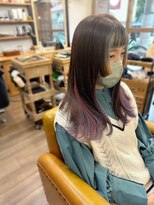 トルチェ(toRtue) 姫カット 姫カットウルフ インナーカラー ツートンカラー