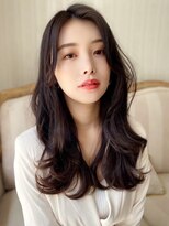 レーヴバイロンド 仙台(Reve by Lond) 韓国風大人ガーリーセンターパートゆるふわくびれヘア髪質改善