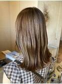 斜めバング/グレージュカラー/シルキーベージュ/東岡崎