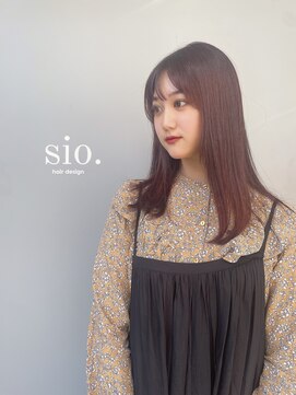 シオ ヘアー デザイン(Sio. hair design) ブリーチなしPINKカラー