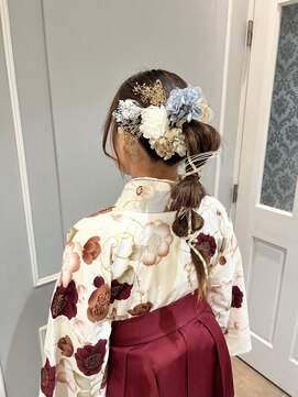 ネオリーブギンザ 銀座店(Neolive GINZA) 着物ヘア ポニーテール 玉ねぎヘア 【銀座】福田