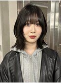 ザクザクレイヤーカット巻き方簡単ミディアムロング韓国表参道 