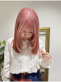 さくらピンク/ピンクカラー/レイヤーカット【IBU】