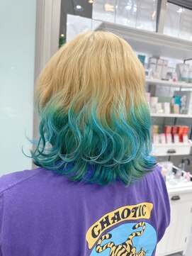 ヘアーワークス ボナ(HAIR WORKS bona.) 大胆ヘアカラー 髪質改善Tr+ブリーチオンカラー#11