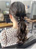 【WAVY hair set】大人上品なローポニー