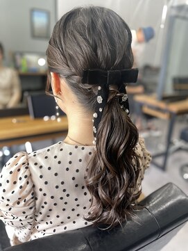 ウェイビー 桜木町店(WAVY) 【WAVY hair set】大人上品なローポニー