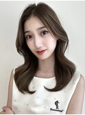 韓国ヘア/韓国巻き/ロングレイヤー/大きめウェーブ/ツヤ髪/10代