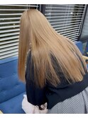 ブリーチ2回で叶えるハニーブラウン