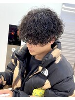 ビカム 名駅(become)&nbsp;【プードルパーマ】メンズ刈り上げマッシュ　スパイラル　名古屋