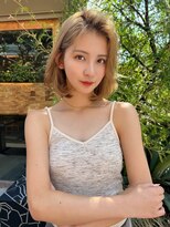 ケイト(kate) 【kate】大宮 ミルクティーブロンド×まとまりボブ