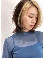 アイビー(ivy) 外ハネロブレイヤー似合わせカットウルフボブ20代30代40代