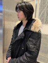 ゼストプール(ZEST POOL)&nbsp;メンズボブ　メンズレイヤー　シティーカール　メンズミディアム