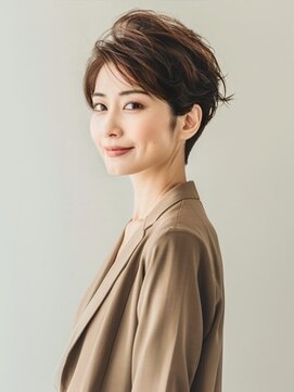 アルトリスト(Altruist Aging×HAIR&SPA) ☆イメチェンピンクベージュアンブレラカラー前髪クールショート