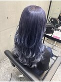 ケアブリーチバレイヤージュブルーパープル