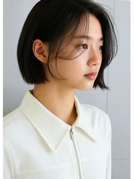 ケア 神戸(CARE) 大人可愛い丸みショートボブ