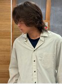 仙台メンズミディアムレイヤーロングニュアンスパーマ
