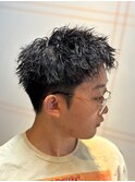 《スパイキーパーマ》メンズショートパーマ