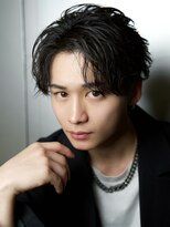 ルーシー 川越(LUCEY)&nbsp;センターパートフェザーパーマシャドウパーマメンズパーマ