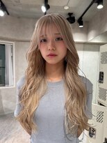 ハイプ(HYPE)&nbsp;ブリーチ&ダブルカラー/ブロンド/ホワイトベージュ/レイヤー