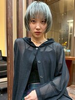 ヘアーアンドスパ フェリーチェ ミチ 野田屋町店(HAIR&SPA felice MICHI)&nbsp;【feliceMICHI 別曽 遥也】ショートレイヤー  ブリーチ 20代