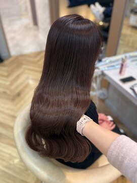 ロンド フィーユ(Lond fille) チャコール/オリーブグレー/レイヤーカット小顔顔周り韓国銀座