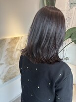 シュリット(schritt)&nbsp;ラベンダーグレージュミディアムボブ透明感暗髪ボブ渋谷mutsuki