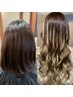 【学生＆今月卒業生限定】47cmシームレスエクステでロングヘア ￥30000