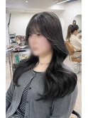 艶ショコラグレージュ×韓国レイヤーカット