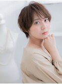 斜めバングくせ毛風ひし形シャギーショートc8越谷20代30代40代