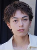 渋谷大人ルーズショートメンズショートツイスパ無造作緩め短髪