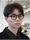 渋谷メンズ2wayアクティブショートルーズショートパーマ短髪