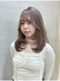 ◯ ミルクティーブロンド/ダークブルー/ワンホンレイヤー