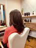 大人女性カット+透明感のある白髪染め（全体）+トリートメント