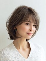 Heart's美人設計と白髪ぼかし専門店 青山表参道店 脱白髪染め/ショートヘア【ハーツ】&nbsp;白髪ぼかし脱白髪染め似合わせショートボブ40代50代60代