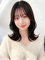 ヴィオドラジェ(vieo dragee)&nbsp;髪質改善くびれ外ハネ前髪あり透明感◎秋カラー