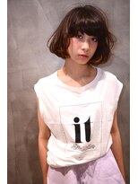 ミラバイグリーン(Mira by green)&nbsp;グランジボブ×グレージュ