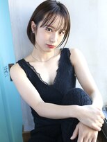 バース(BIRTH)&nbsp;天神【BIRTH】フェミニンボブ×ネイビーカラー